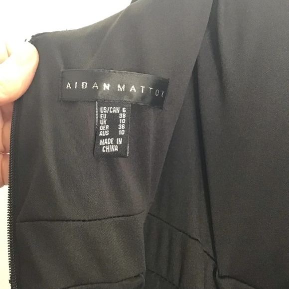 Aidan Mattox Embillished Jersey Taffeta Ballgown Holiday Party NWT Size 6 - Picture 15 of 16